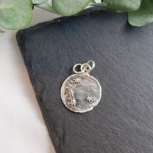 Load image into Gallery viewer, Wax Stamped Coin Sterling Silver Pendant