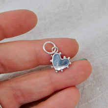 Load image into Gallery viewer, Dotty Heart Sterling Silver Charm