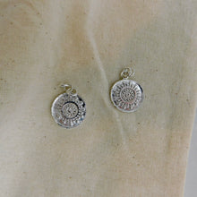 Load image into Gallery viewer, Wax Stamped Coin Sterling Silver Pendant