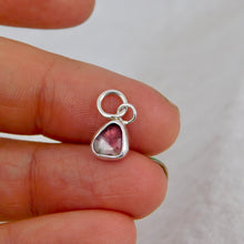 Load image into Gallery viewer, Pink Tourmaline Sterling Silver Charm
