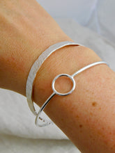 Load image into Gallery viewer, Chunky Interlocking Sterling Silver Bangle