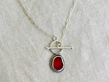 Load image into Gallery viewer, Made to Order Sea Glass Toggle Sterling Silver Necklace