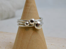 Load image into Gallery viewer, Made To Order Large Pebble Sterling Silver Stacking Ring