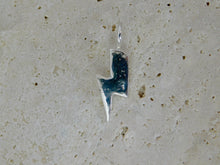 Load image into Gallery viewer, Lightening Bolt Sterling Silver Charm