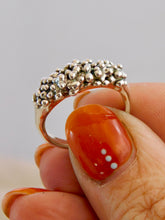 Load image into Gallery viewer, Statement Sea Foam Sterling Silver Ring