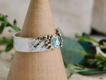 Load image into Gallery viewer, Rose Cut Labradorite Sterling Silver Ring