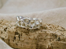 Load image into Gallery viewer, Sculptural Sea Sponge Sterling Silver Ring