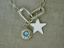 Load image into Gallery viewer, Topaz Pebble Sterling Silver Charm