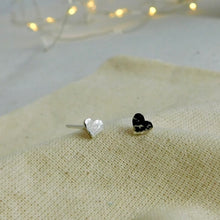 Load image into Gallery viewer, Hammered Heart Sterling Silver Studs