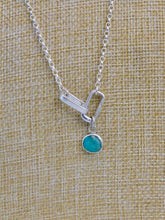 Load image into Gallery viewer, Emerald Sterling Silver Charm