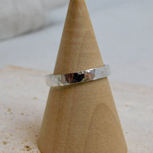 Load image into Gallery viewer, Made To Order Wide Hammered Sterling Silver Stacking Ring