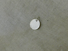 Load image into Gallery viewer, Hammered Disc Sterling Silver Charm