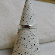 Load image into Gallery viewer, Made To Order Wide Hammered Sterling Silver Stacking Ring