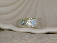 Load image into Gallery viewer, Geometric Carved Sterling Silver Ring
