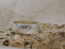 Load image into Gallery viewer, Geometric Carved Sterling Silver Ring