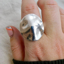 Load image into Gallery viewer, Made to Order Organic Disc Sterling Silver Ring