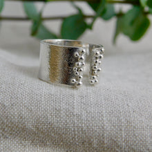 Load image into Gallery viewer, Made to Order Reticulated Loads Of Sea Foam Cuff Sterling Silver Ring