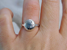 Load image into Gallery viewer, Large hammered pebbled stacking ring