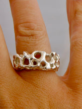 Load image into Gallery viewer, Sculptural Sea Sponge Sterling Silver Ring