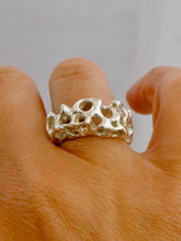 Load image into Gallery viewer, Sculptural Sea Sponge Sterling Silver Ring