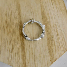 Load image into Gallery viewer, Molten North Star Hoop Sterling Silver Pendant