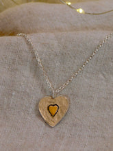 Load image into Gallery viewer, Gold filled Heart Sterling Silver Pendant