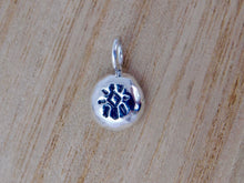 Load image into Gallery viewer, Star Burst Pebble Sterling Silver Charm