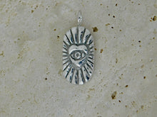 Load image into Gallery viewer, Evil Eye Heart Sterling Silver Charm