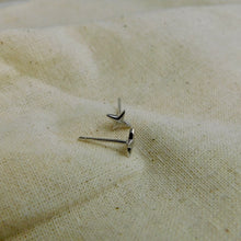 Load image into Gallery viewer, Four Point Star Sterling Silver Studs