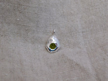 Load image into Gallery viewer, Peridot Pebble Sterling Silver Charm