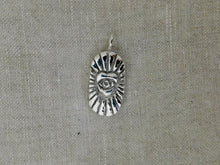 Load image into Gallery viewer, Evil Eye Heart Sterling Silver Charm