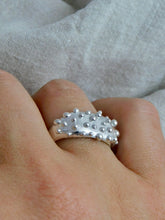 Load image into Gallery viewer, Dotty Statement Sterling Silver Ring
