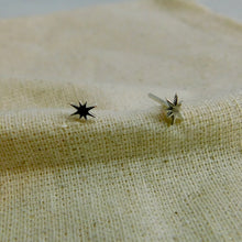Load image into Gallery viewer, Tiny North Star Sterling Silver Studs