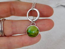 Load image into Gallery viewer, Turquoise Round Sterling Silver Charm