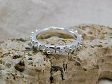 Load image into Gallery viewer, Organic Mini Dots Sterling Silver Ring