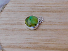 Load image into Gallery viewer, Turquoise Round Sterling Silver Charm