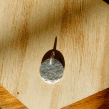 Load image into Gallery viewer, Hammered Disc Sterling Silver Charm