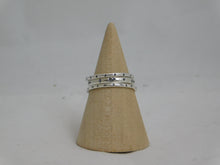 Load image into Gallery viewer, Made To Order Stripe Stamped Sterling Silver Stacking Ring