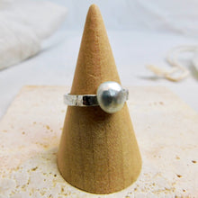 Load image into Gallery viewer, Made To Order Brushed Pebble Sterling Silver Stacking Ring
