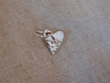 Load image into Gallery viewer, Hammered Heart Sterling Silver Charm