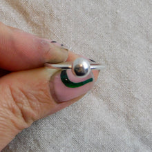 Load image into Gallery viewer, Made To Order Large Pebble Sterling Silver Stacking Ring