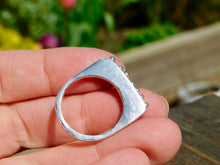 Load image into Gallery viewer, Rectangle Dot Statment Sterling Silver Ring