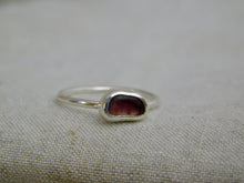 Load image into Gallery viewer, Ready To Wear Mauve Sea Glass Sterling Silver Stacking Ring