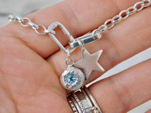 Load image into Gallery viewer, Topaz Pebble Sterling Silver Charm