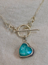 Load image into Gallery viewer, Azamonite Sterling Silver Toggle Necklace