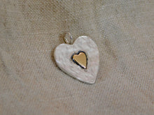 Load image into Gallery viewer, Gold filled Heart Sterling Silver Pendant