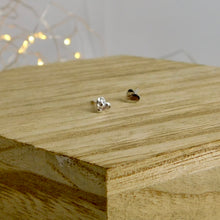 Load image into Gallery viewer, Hammered Heart Sterling Silver Studs