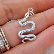 Load image into Gallery viewer, Snake Sterling Silver Charm