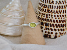 Load image into Gallery viewer, Yellow Sea Glass Sterling Silver Ring