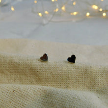 Load image into Gallery viewer, Shiny Heart Sterling Silver Studs